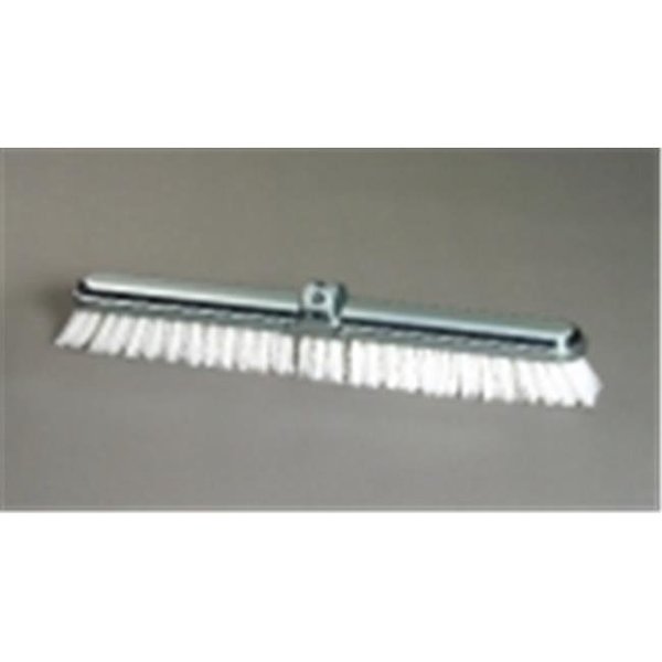 Gordon Brush Milwaukee Dustless Brush 235180 18 In. Deck Scrub; Stiff Polypropylene; White; Case Of 12 235180